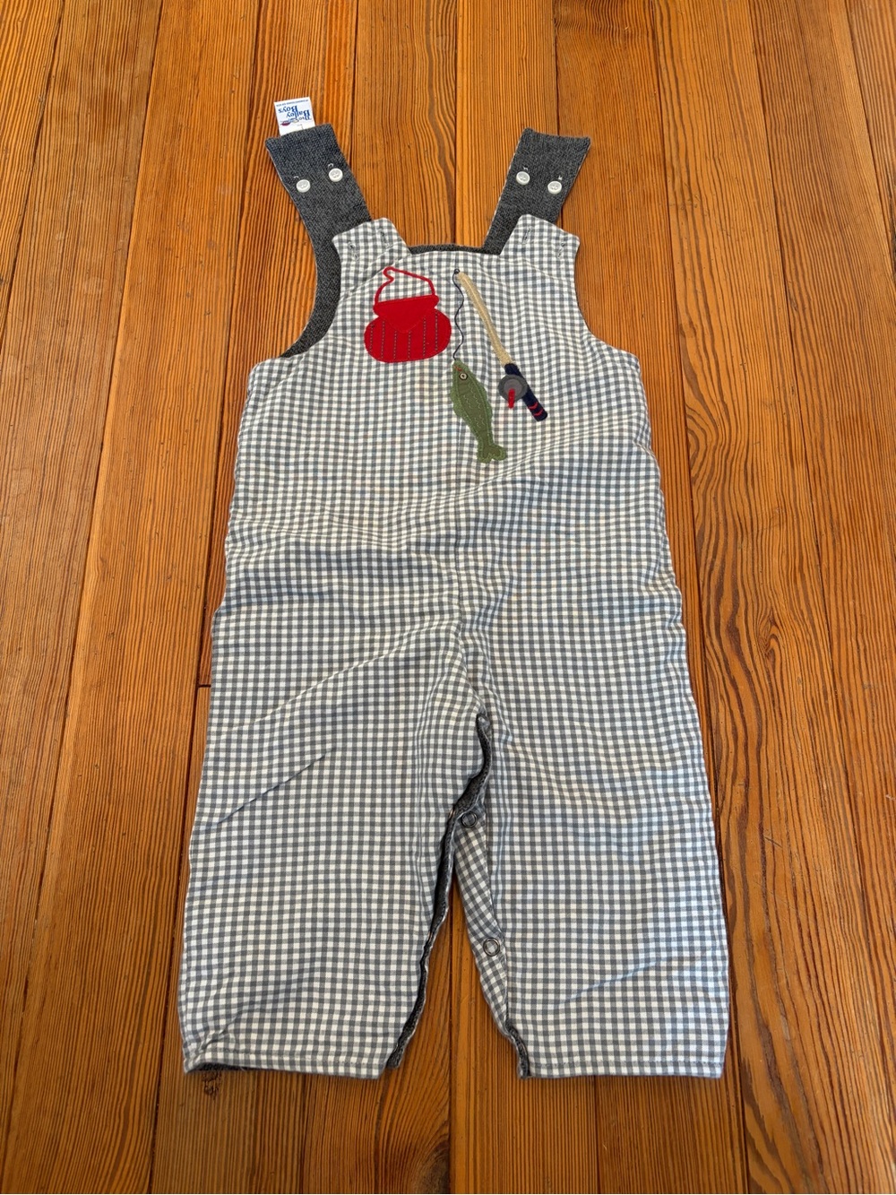 Bailey Boys Reversible Long Overalls 12 Months